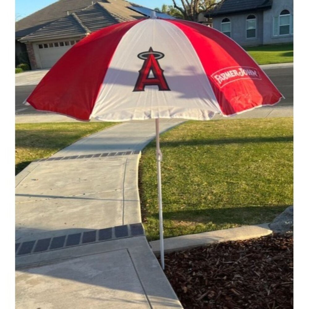 Los Angeles Angels of Anaheim Beach Umbrellas SET OF TWO NEW SGA
